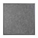 Bolero Tafelblad Gehard Glas Zwart Geborsteld - Vierkant 700mm met Grijze Rand