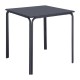 Bolero Adeline stalen vierkante tafel 700mm leisteen blauw