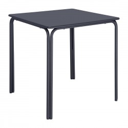 Bolero Adeline stalen vierkante tafel 700mm leisteen blauw