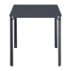 Bolero Adeline stalen vierkante tafel 700mm leisteen blauw