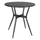 Bolero Santiago Buiten Tafel Zwart 690mm - Gepoedercoat Staal