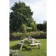 Rowlinson ronde houten picknicktafel 200 cm - bruin
