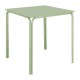 Bolero Adeline stalen vierkante tafel 700mm lichtgroen