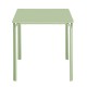 Bolero Adeline stalen vierkante tafel 700mm lichtgroen