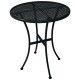 Bolero ronde stalen bistrotafel zwart 60cm (15 stuks)