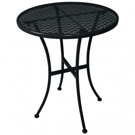 Bolero ronde stalen bistrotafel zwart 60cm (15 stuks)