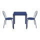 Bolero Adeline stalen vierkante tafel 700mm donkerblauw