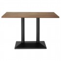 Bolero eettafel voor binnen licht hout 1200mm - melamine tafelblad bruin
