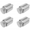 Buffalo Voeten (Set van 4) - RVS 201 - Zilver