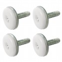 Buffalo stelvoeten M8 x 25mm - Kunststof reserveonderdeel (set van 4 stuks)