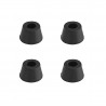 Buffalo zwarte rubberen voetjes - set van 4 stuks