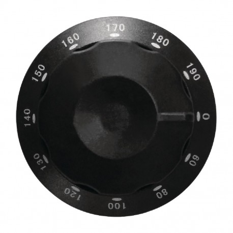 Buffalo Knop Set - Kunststof Reserveonderdeel voor CP793 Inductie Friteuse