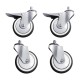 Buffalo Complete Castors 4 stuks – Rubber Reserveonderdeel voor DR826