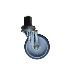 Gastro M set van 4 wielen PVC – RVS 430 bevestiging