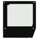 Polar linker glaspaneel – zwart reserveonderdeel voor PG003 en PG004