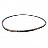 Polar riem rubber zwart - reserveonderdeel voor UA088