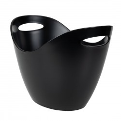 Beaumont Plastic Wijnkoeler Zwart 8L - Kunststof Wijn- & Champagnekoeler