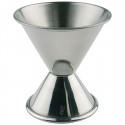 RVS barmaatje APS – dubbelzijdig 2cl en 4cl – Zilver