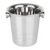 Olympia RVS ijsemmer met handvatten 1050ml - zilver
