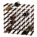 Wijnrek donker hout voor 42 flessen - Traditional Wine Racks