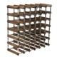 Wijnrek donker hout voor 42 flessen - Traditional Wine Racks