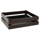 APS Superbox buffetkrat zwart GN 1/2 – stapelbare krat van massief hout