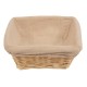 Olympia broodmand vierkant met hoes – bruin vlechtwerk 23x23cm