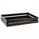 APS Superbox buffetkrat GN 1/1 zwart – stapelbare houten buffetkrat