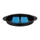 APS gekoelde buffetdisplay rond 350mm - Polystyreen, Helder