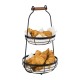 APS Etagere met 2 Mandjes 260 x 480 mm – Buffetuitrusting van Metaal & Hout
