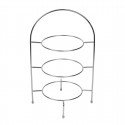 Olympia etagère voor borden tot 21cm - verchroomd buffetdisplay met 3 etages