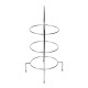 Olympia etagère voor borden tot 21cm - verchroomd buffetdisplay met 3 etages