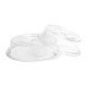Cambro Polycarbonaat Bordendeksel 25cm - Set van 12 - Helder