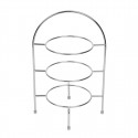 Olympia High Tea Standaard Chroom voor Borden tot 267 mm - Driedelige Etagère