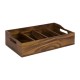 APS acaciahouten bestekbak 510x280mm – Buffetuitrusting van Hout