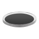 Olympia RVS antislip dienblad rond 35,5 cm – zwart