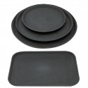 Olympia Kristallon antislipdienbladen combo polypropyleen zwart – set van 12 stuks