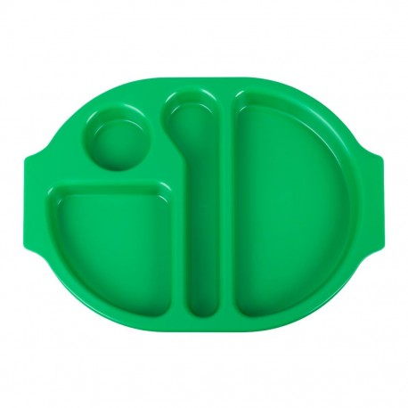 Olympia Kristallon dienbladen met vakken 37,5x27,8cm groen (10 stuks)