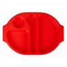 Olympia Kristallon dienbladen met vakken 37,5x27,8cm rood - set van 10