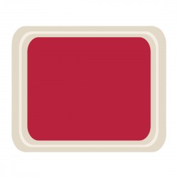 Roltex Original dienblad rood 42x32 cm - polyester & glasvezel