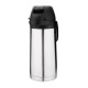 Nisbets Essentials RVS Thermoskan met Pomp 1,9L - Zilver