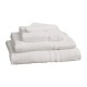 Mitre Essentials Capri handdoek wit - katoenen badhanddoek 50x90 cm
