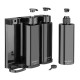 Wandgemonteerde drievoudige douchepompdispenser wit ABS – badkamer & hotel