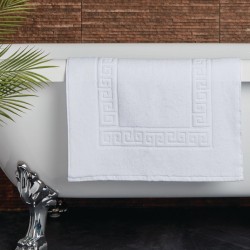 Mitre Comfort Nova Badmat Wit – Zacht Katoen voor Badkamer & Hotel