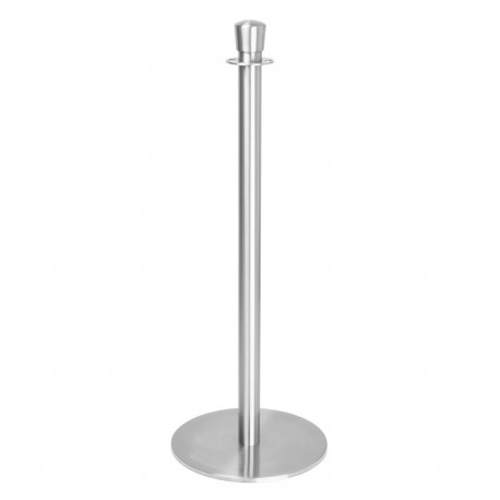 Bolero Vlakke Basis Barrièrepalen - Geborsteld RVS (2 stuks)