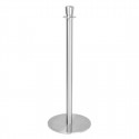 Bolero Vlakke Basis Barrièrepalen - Geborsteld RVS (2 stuks)
