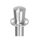 Bolero Vlakke Basis Barrièrepalen - Geborsteld RVS (2 stuks)