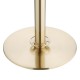 Bolero geborsteld messing staanders met platte voet en inschuifbare banner - set van 2 stuks