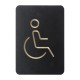 Pictogram Bord Rolstoel Zwart – Invaliden Toiletbord Multiplex