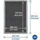 Europel Klaplijst A2 25mm Zilver – DTM Primera Display Sign van Geanodiseerd Aluminium